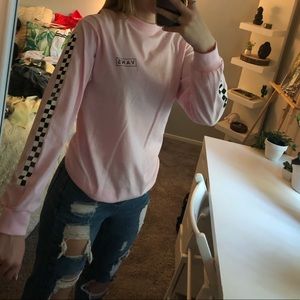 pink vans long sleeve tshirt